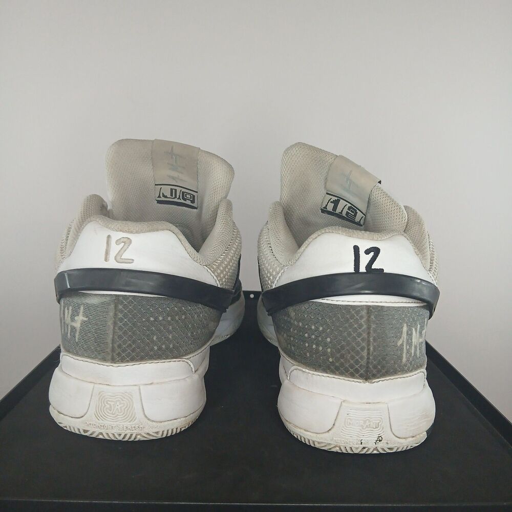 Nike Ja 1 Scratch 2.0 White Black Men’s 10.5 Basketball Shoes Streetwear Sporty - Picture 4 of 10